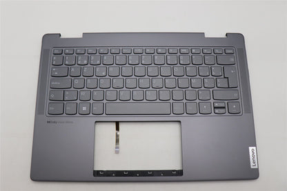 Lenovo Yoga 7 14IRL8 Keyboard Palmrest Top Cover Belgian Storm Grey 5CB1L40843