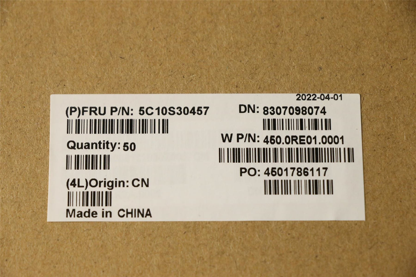 Lenovo FP board Cable W 82R9 5C10S30457