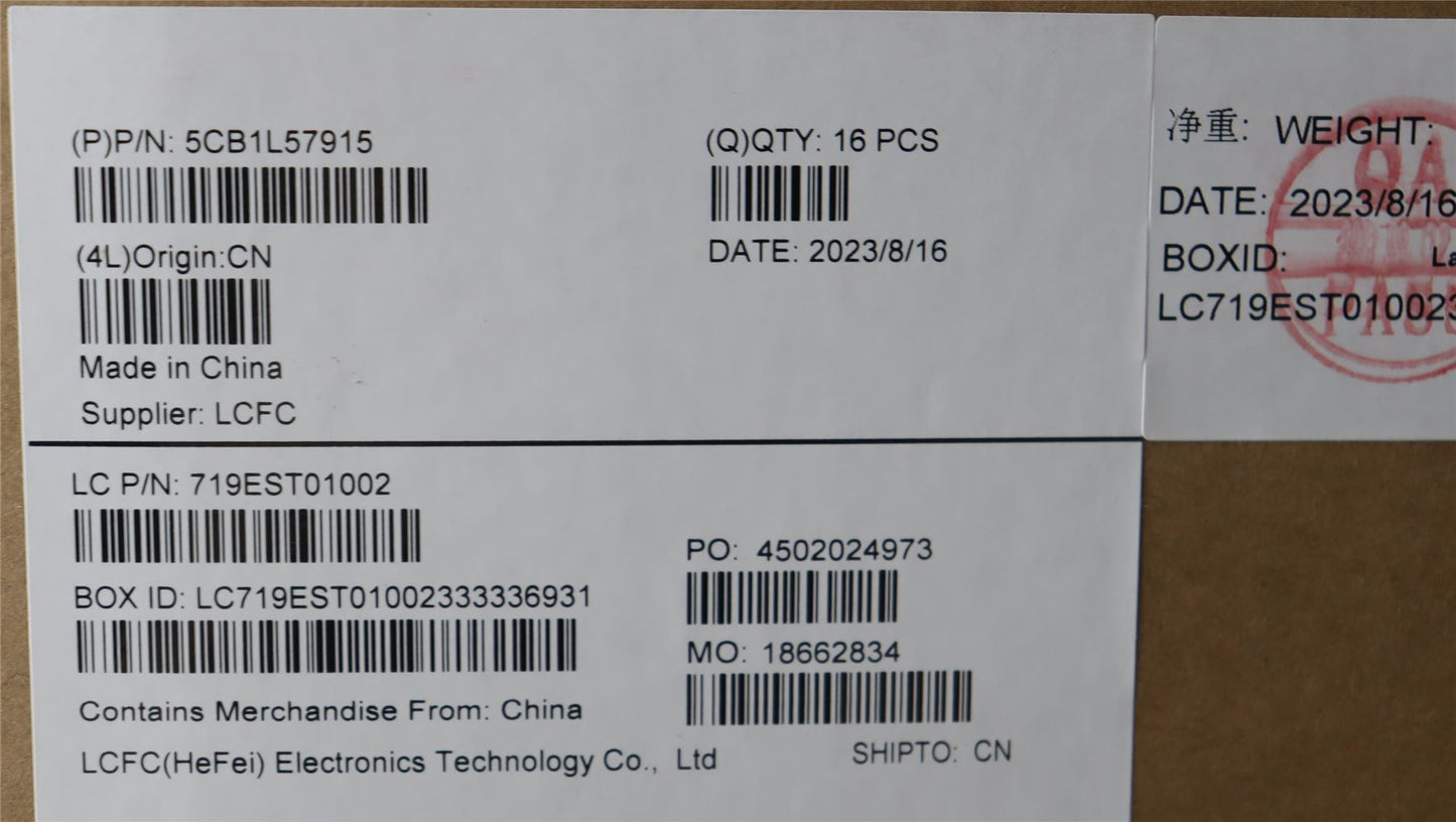 Lenovo FRU KP4D5_D_COVER_UMA_WL_ASSY_BK 5CB1L57915