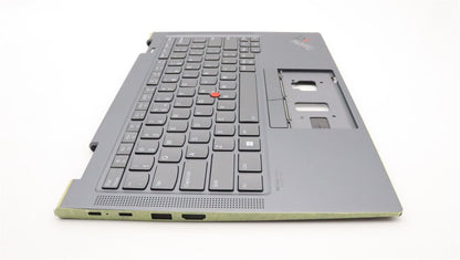 Lenovo ThinkPad X1 7th Gen Keyboard Palmrest Top Cover US Euro Grey 5M11H45786