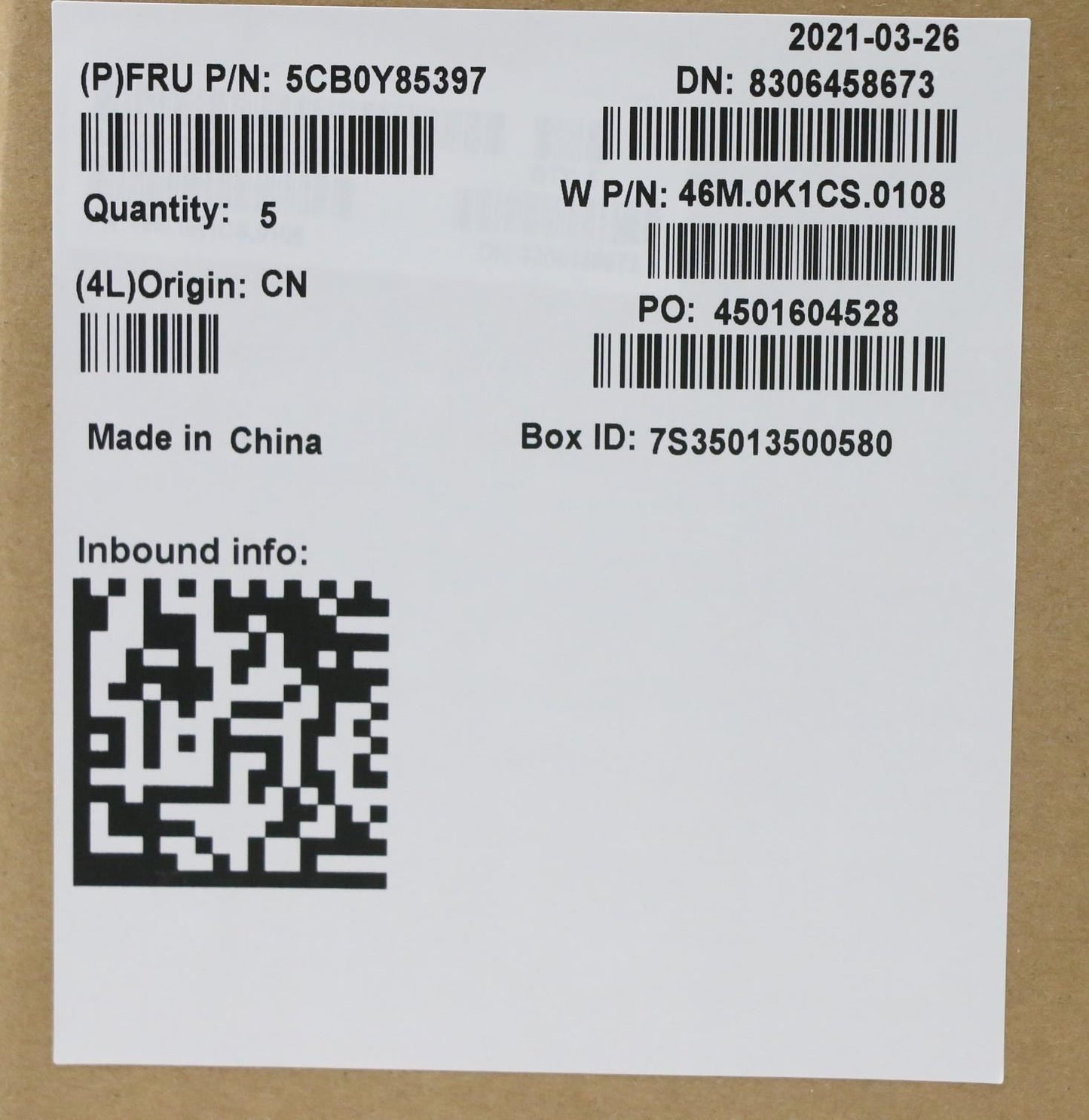 Lenovo Upper Case ASM_IT W 81X1 PG 5CB0Y85397