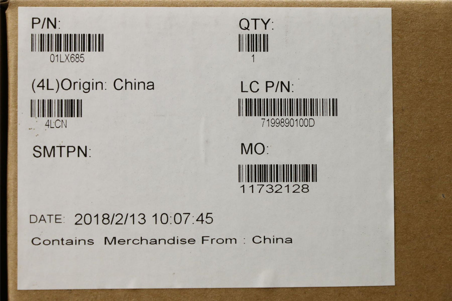 Lenovo WIN, i5-8350U, vPro, 8G, TPM2 01LX685
