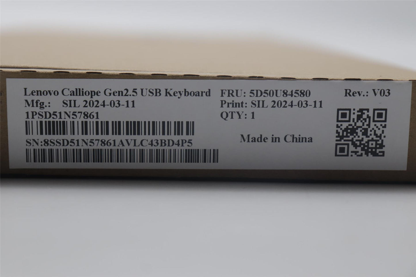 Lenovo DT_KYB Calliope USB G2.5 BK_DE 5D50U84580