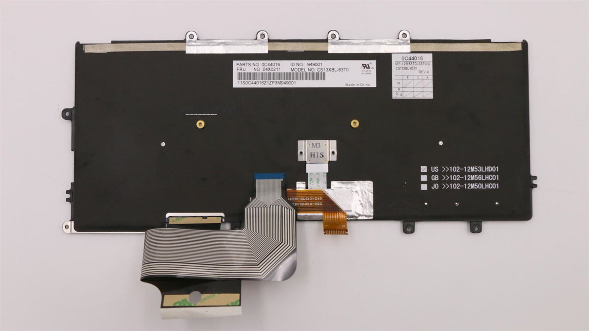 Lenovo CS13X, TH, CHY, Backlit Keyboard 04X0211