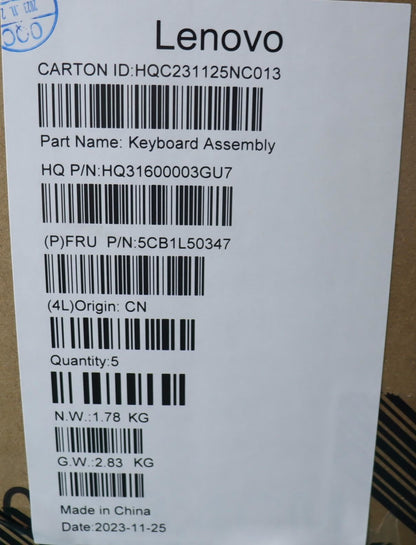 Lenovo Yoga 7 14ARP8 Palmrest Cover Touchpad Keyboard Russian 5CB1L50347