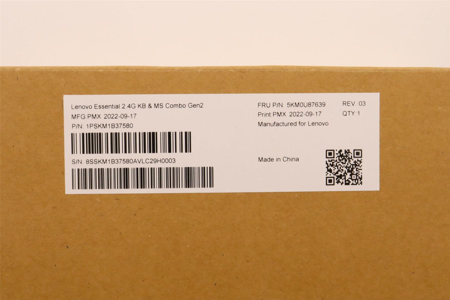 Lenovo WL KM Calliope BK BEL ENG 5KM0U87639