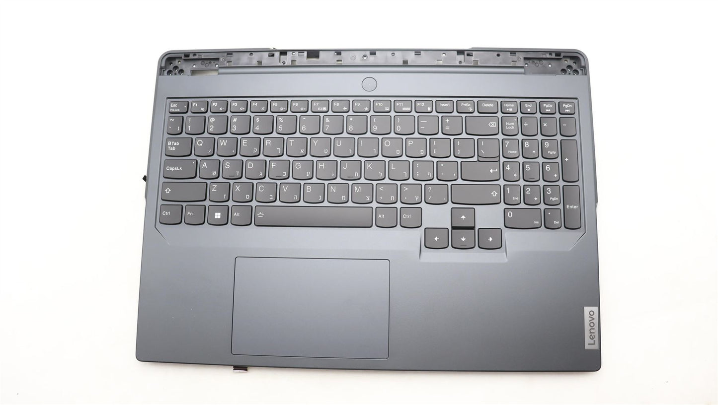 Lenovo Legion 5 16ARX8 Palmrest Cover Touchpad Keyboard Hebrew 5CB1L54629