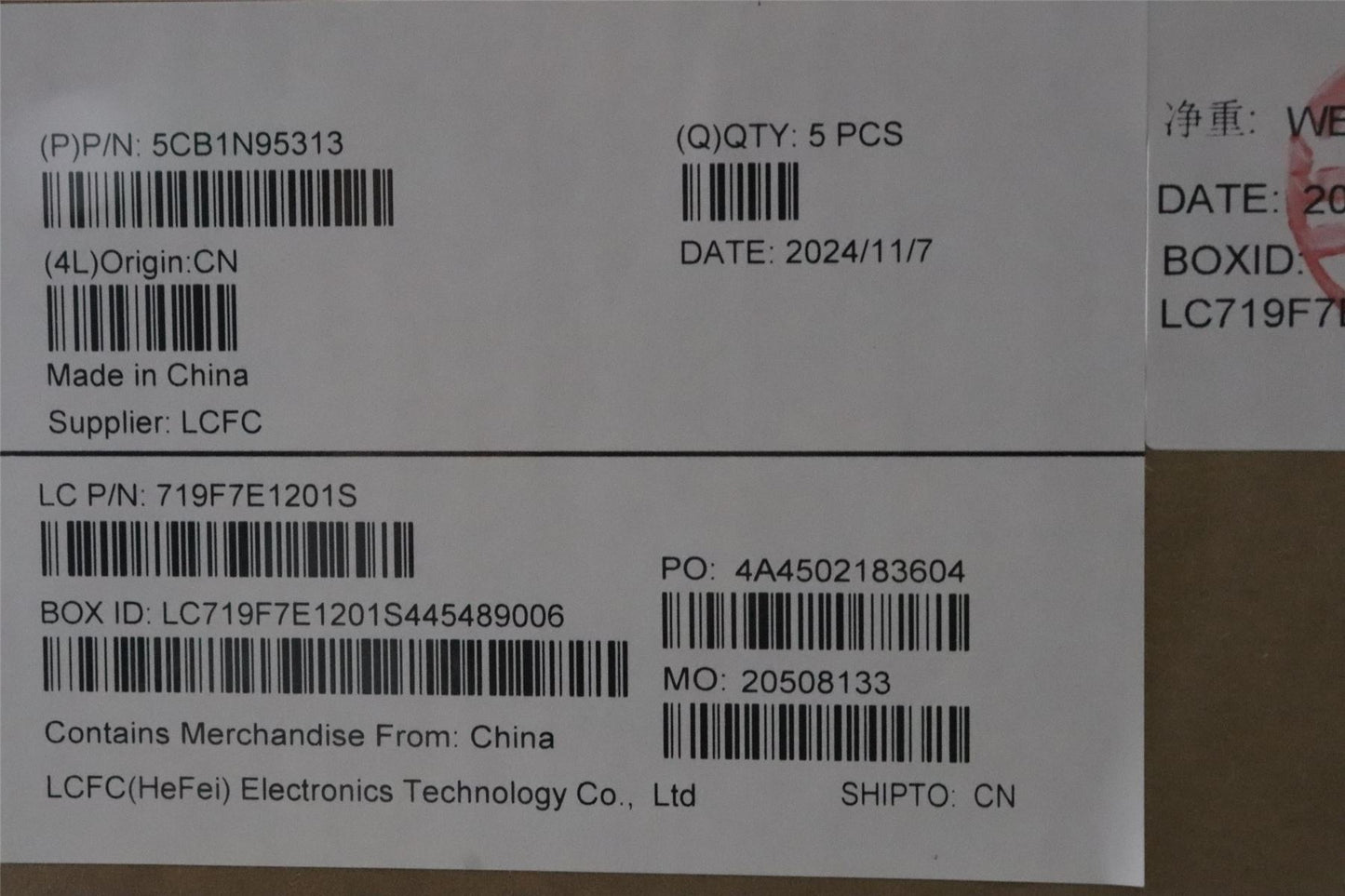 Lenovo Upper Case ASM_SPA L 83E6AG BL 5CB1N95313