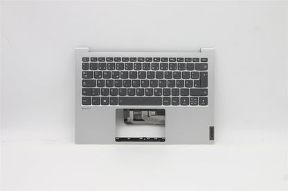 Lenovo Yoga 7-13ACN05 Keyboard Palmrest Top Cover German Silver 5CB1C14988