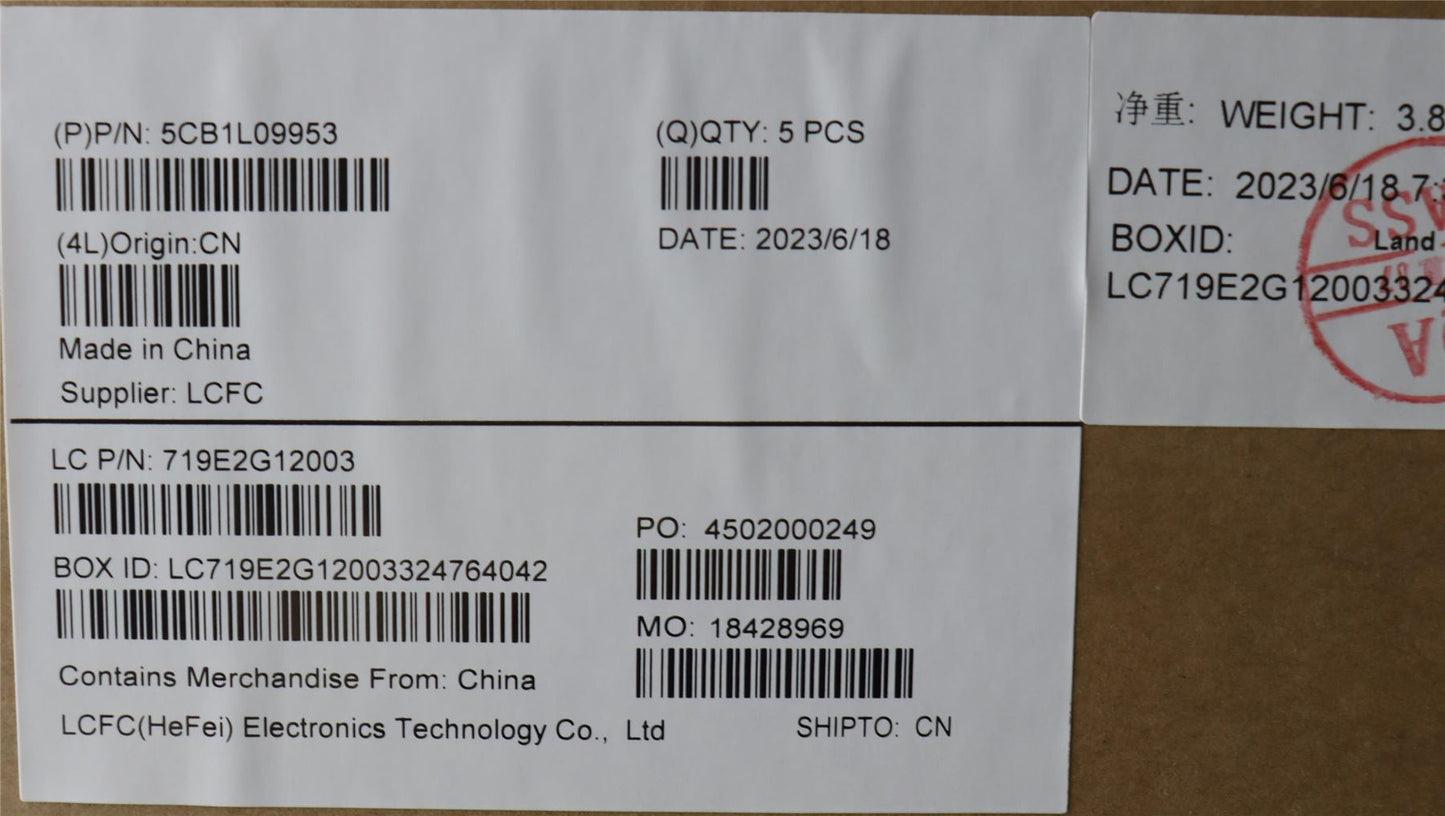 Lenovo Upper Case ASM_SWS L82WQ WH WT WOL 5CB1L09953