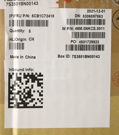 Lenovo Upper Case ASM_HBW W 20YA MG 5CB1C72418