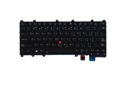 Lenovo Yoga 370 Keyboard Arabic Black Backlit 01EN391