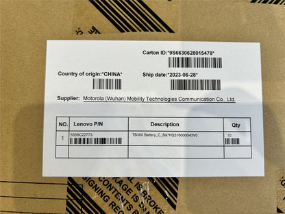 Lenovo TB360 Battery_C_B&*HQ316000043V0 5S58C22773