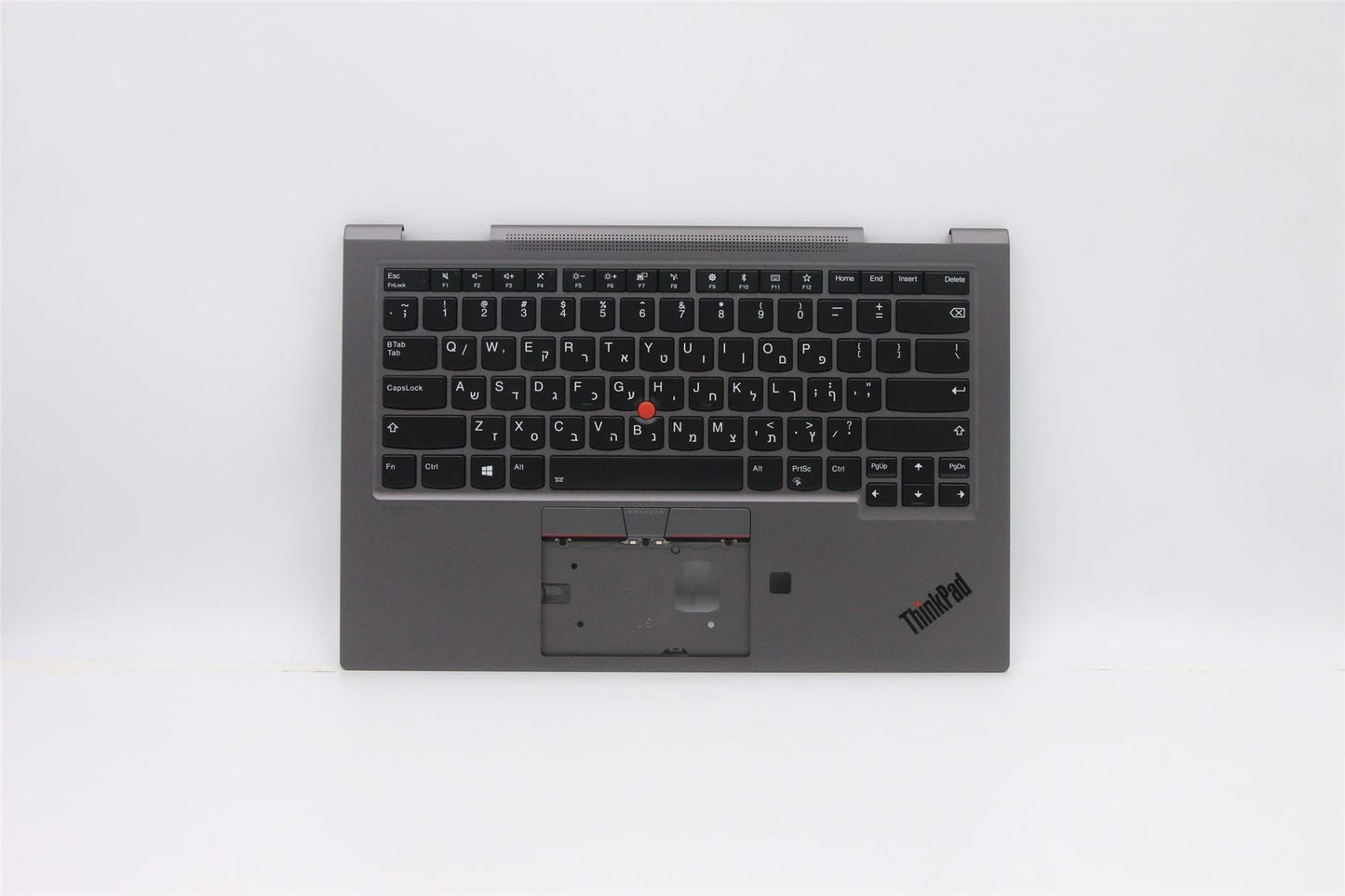 Lenovo Yoga X1 4th Gen Keyboard Palmrest Top Cover Hebrew Grey 5M10V24852