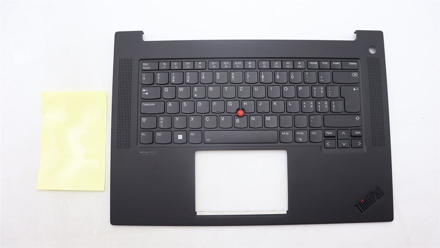 Lenovo ThinkPad P1 Gen 6 Palmrest Cover Keyboard Swiss Black 5M11L89022
