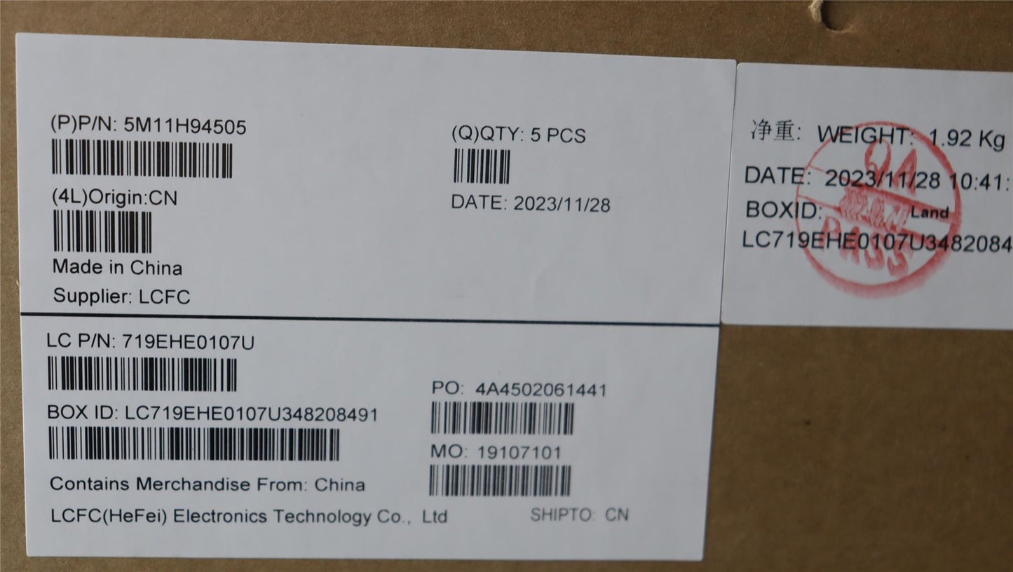 Lenovo ThinkPad X13 Gen 4 Keyboard Palmrest Top Cover Black Backlit 5M11H94505