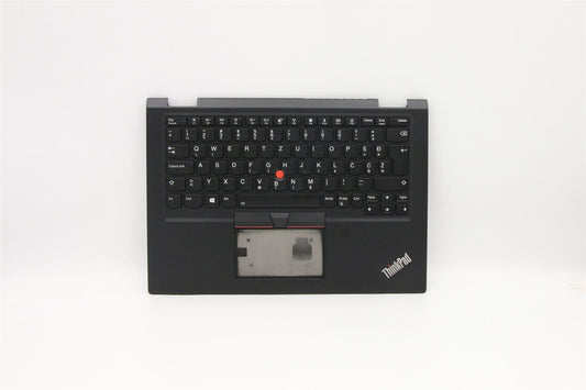 Lenovo Yoga X390 Palmrest Cover Touchpad Keyboard Slovenian Black 02HL678