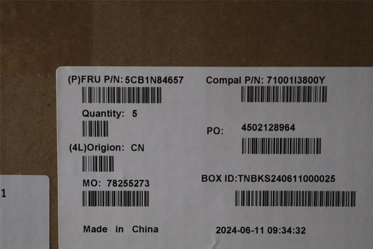 Lenovo Upper Case ASM SPA C 83DH LGBL 5CB1N84657