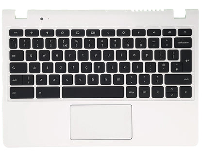 Acer Chromebook C720P Palmrest Cover Keyboard UK White 60.MKEN7.005