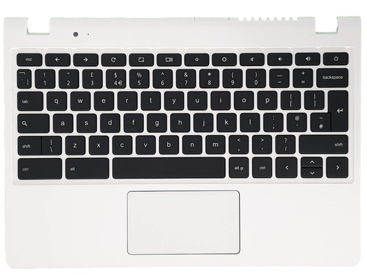 Acer Chromebook C720P Palmrest Cover Keyboard UK White 60.MKEN7.005