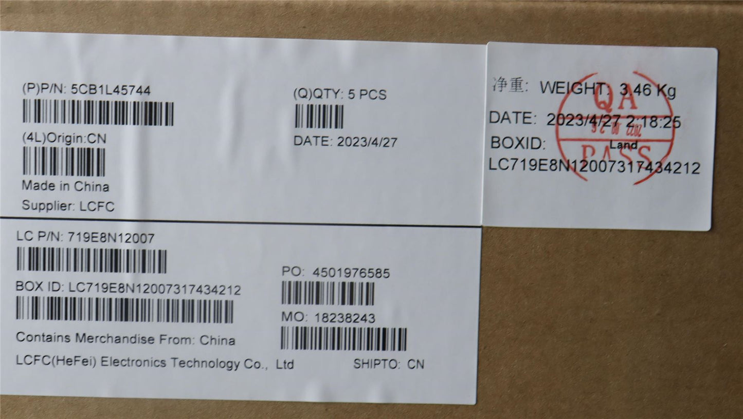 Lenovo IdeaPad 3 15IRU8 Palmrest Cover Touchpad Keyboard US 5CB1L45744