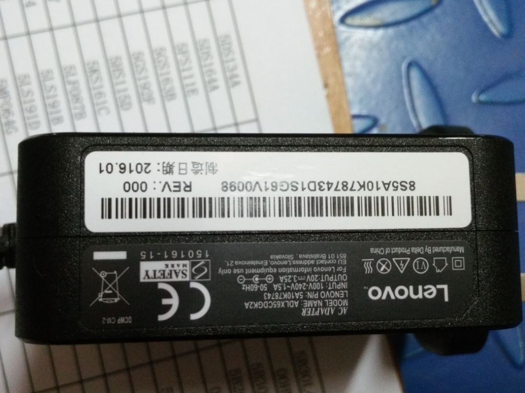 Genuine Lenovo 5A10K78757 Chicony ADLX65CCGK2A 20V3.25A adapter