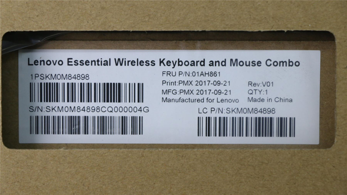 Lenovo ThinkStation P330 P330 2nd Gen P340 Wireless Keyboard Mouse Black 01AH861