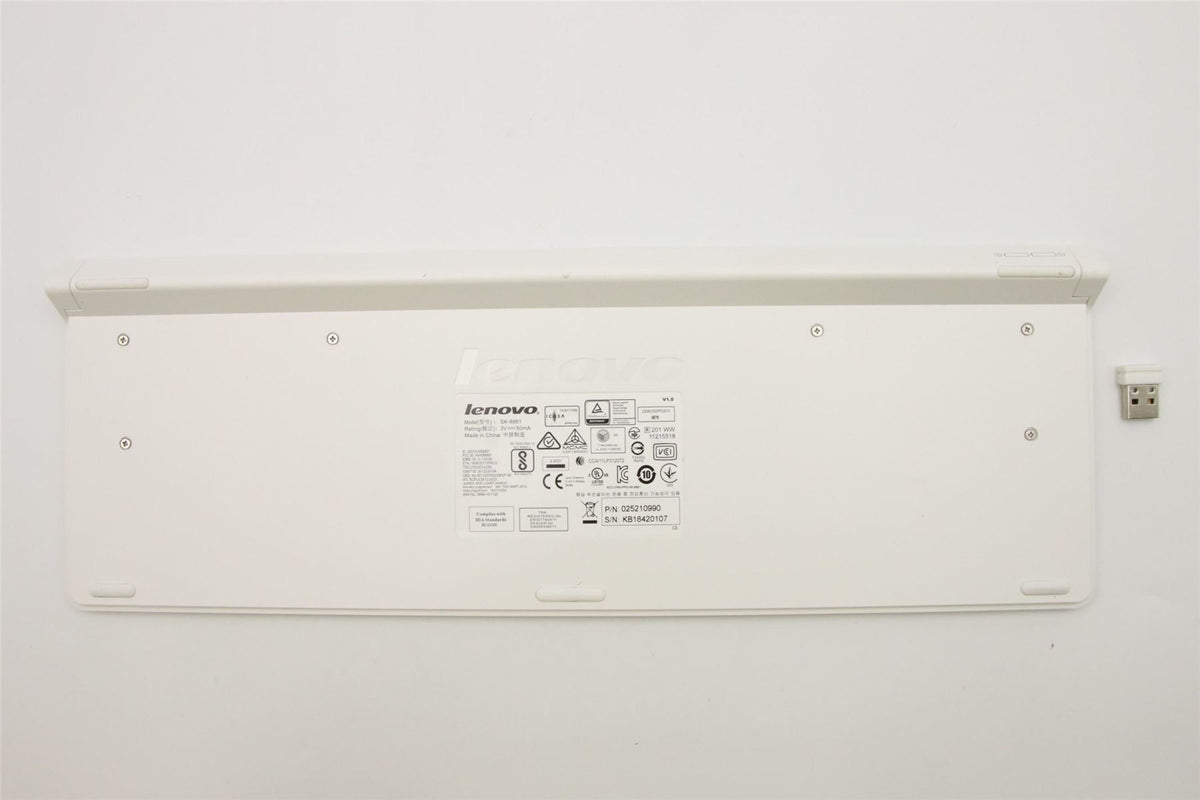 Lenovo Liteon SK-8861(TH) 2.4G KB-White8 Keyboard 25210990