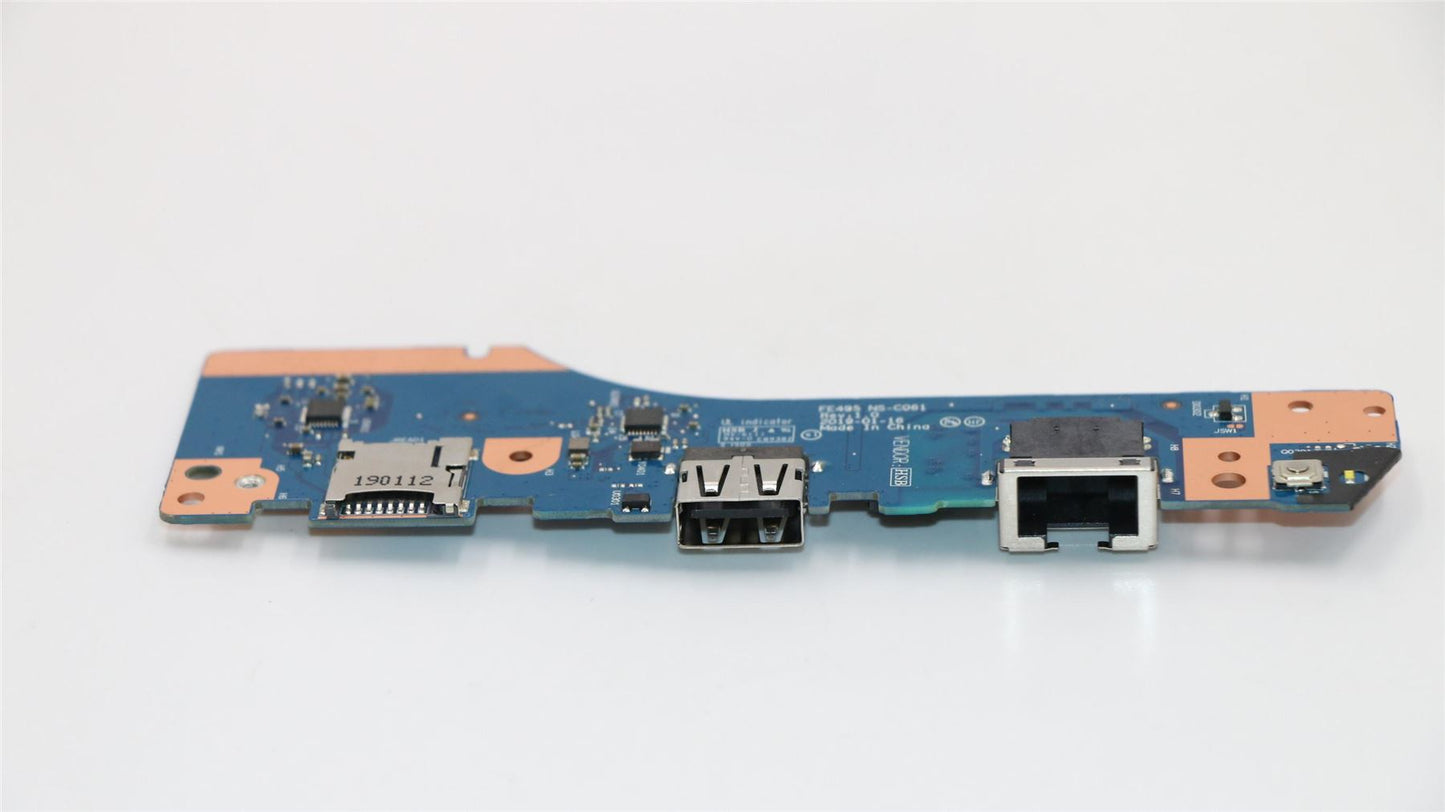 Lenovo ThinkPad E495 Card Reader USB LAN Port Board 02DM046