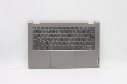 Lenovo Yoga 14s ITL Palmrest Cover Touchpad Keyboard Russian Grey 5CB1C90965