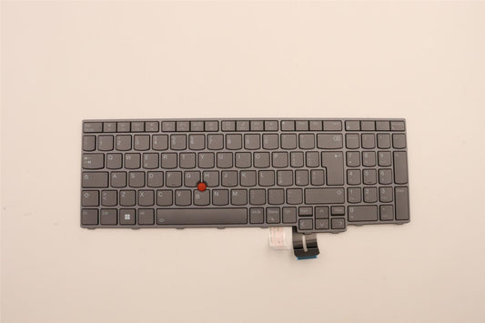 Lenovo ThinkPad P16 2 Keyboard Italian Grey Backlit 5N21F39336