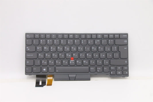 Lenovo ThinkPad T14 Gen 2 P14s Gen 2 Keyboard Bulgarian Grey Backlit 5N21B08384