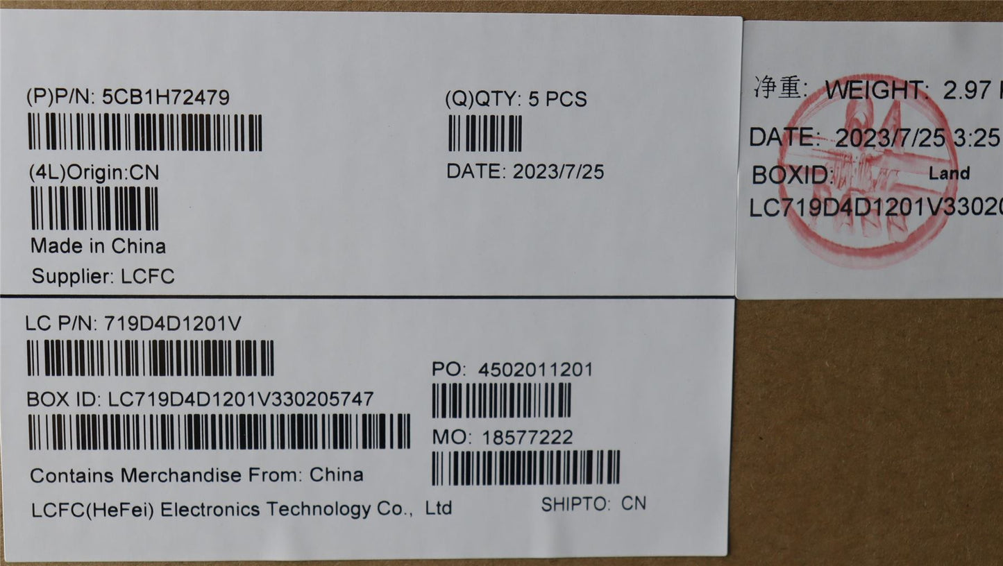 Lenovo Upper Case ASM_SPA L82RM AB_NFP 5CB1H72479