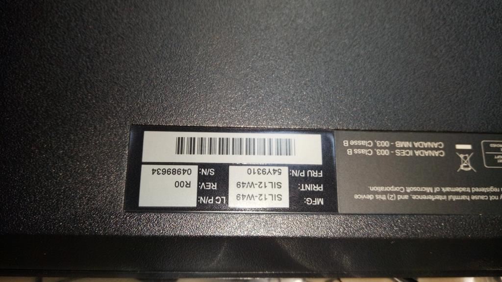 Lenovo Slim New F5 USB Hebrew 212 Keyboard 54Y9310