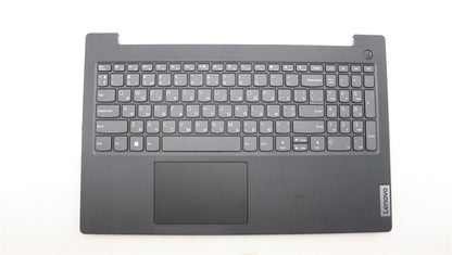 Lenovo V15 G2 IJL Palmrest Cover Touchpad Keyboard Ukrainian Black 5CB1F36614