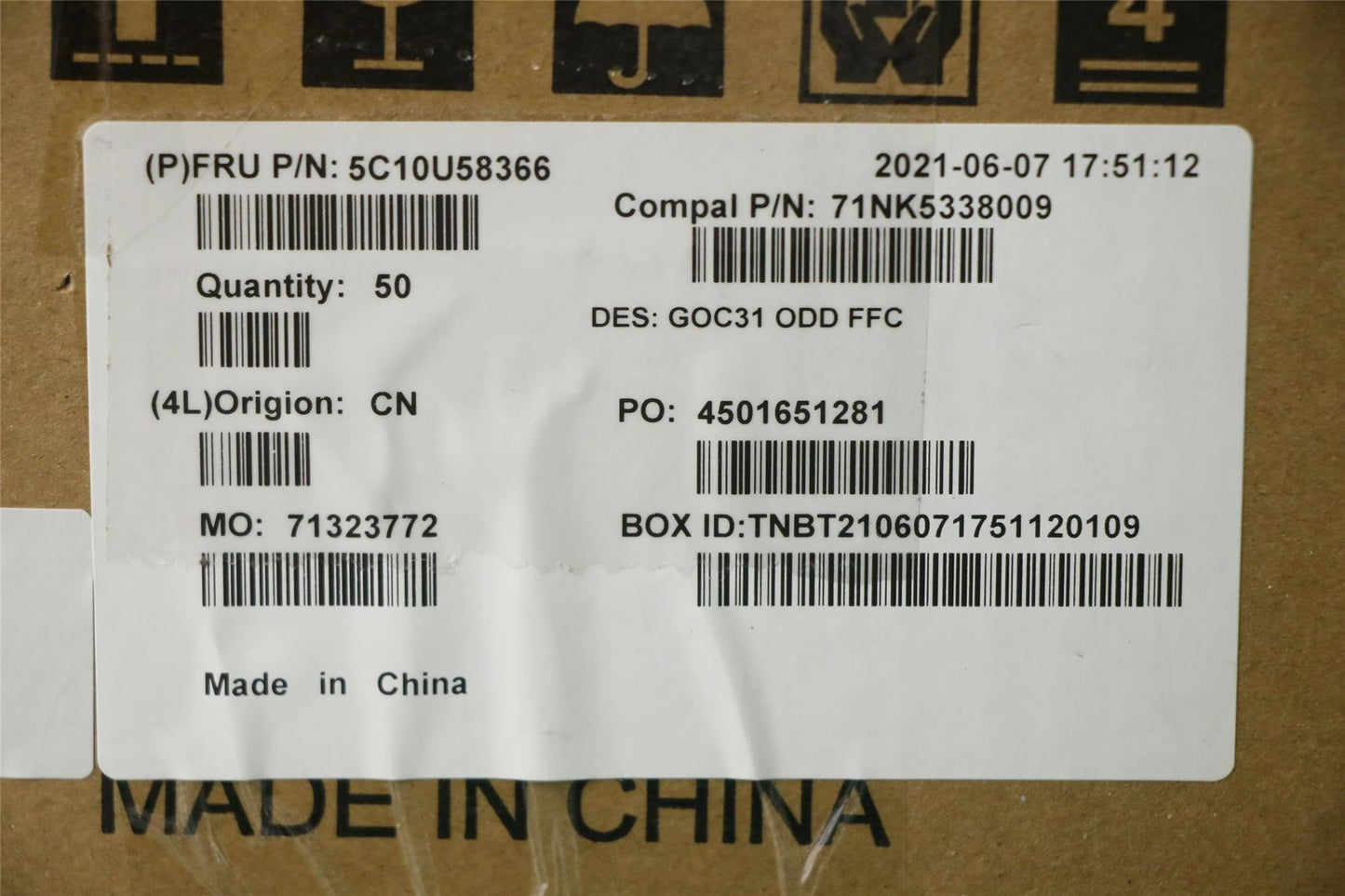 Lenovo ODD FFC(22) 5C10U58366
