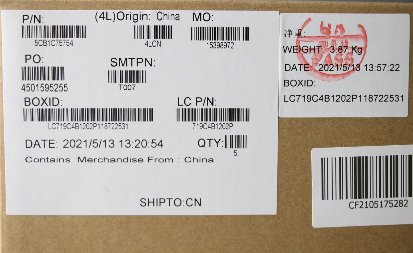 Lenovo Upper Case ASM_RUS L82KV NFPA/GUMA 5CB1C75754