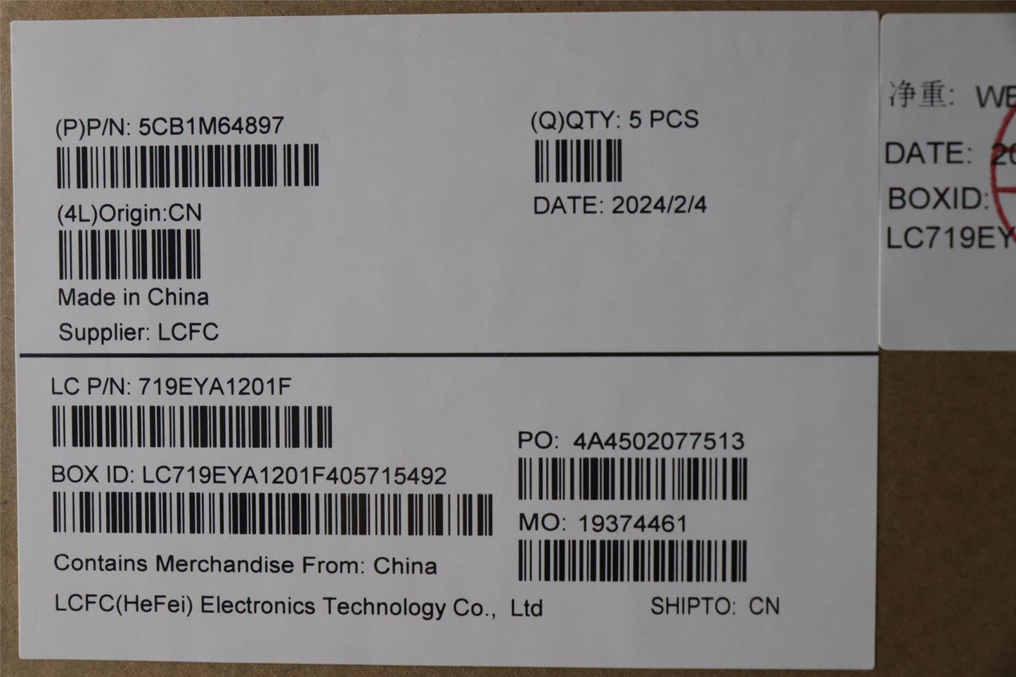Lenovo Upper Case ASM_HBW L 83DERGB 5CB1M64897