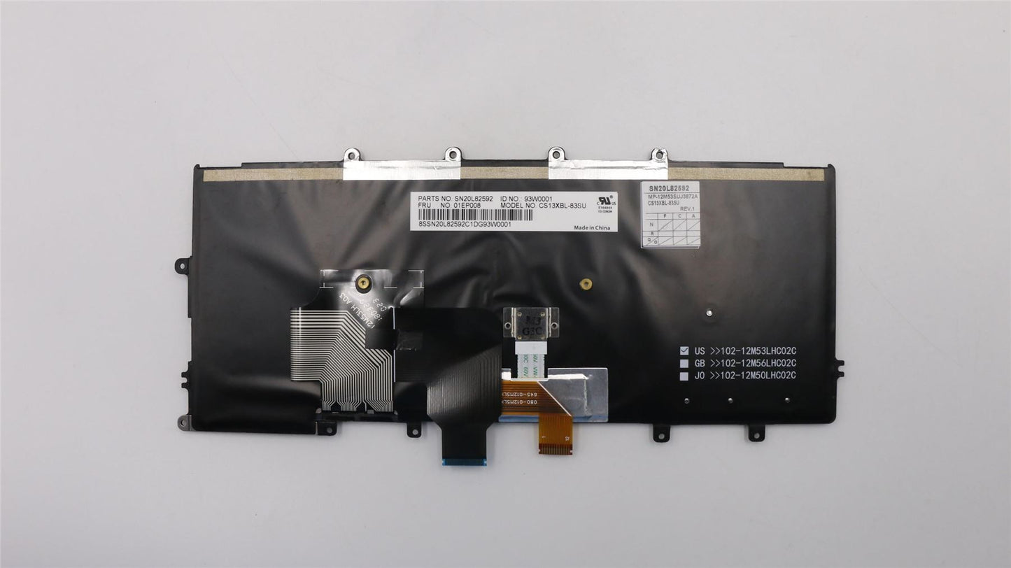 Lenovo ThinkPad X270 A275 Keyboard Russain Black Backlit 01EP008