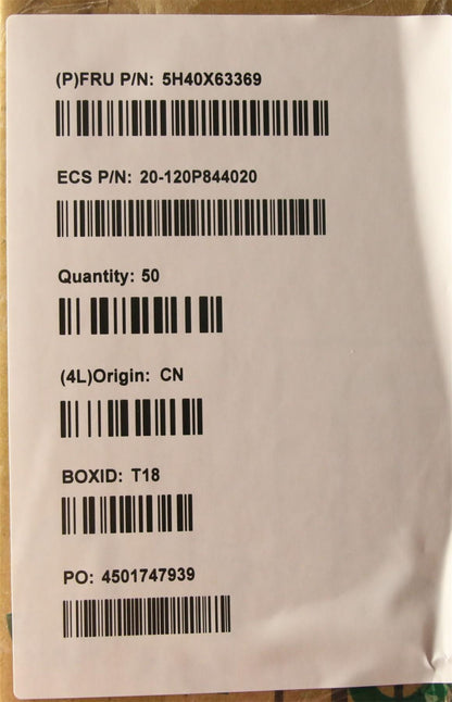Lenovo MOS SINK-REAR (Intel), ECS 5H40X63369