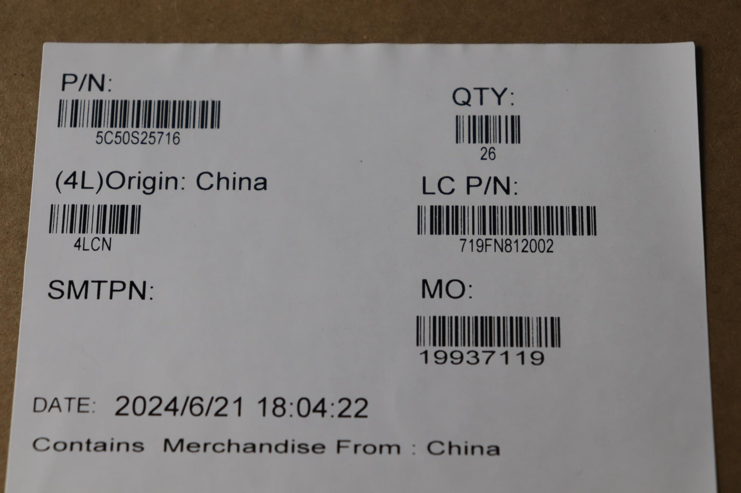 Lenovo CARDPOP L 83JJ SENSOR/B Sensor Board 5C50S25716