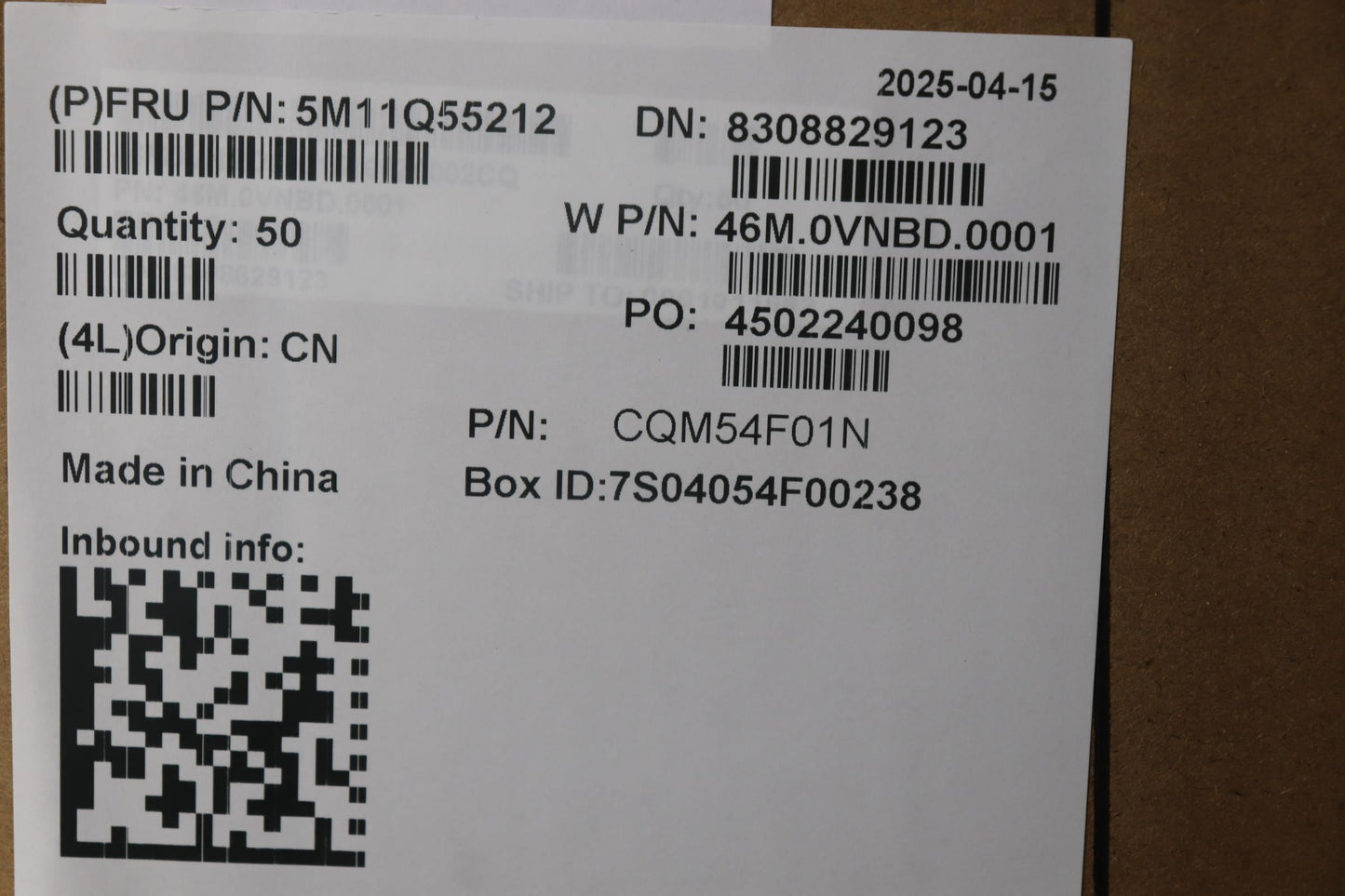 Lenovo MECH_ASM PW with Fingerprint FPR Board 5M11Q55212