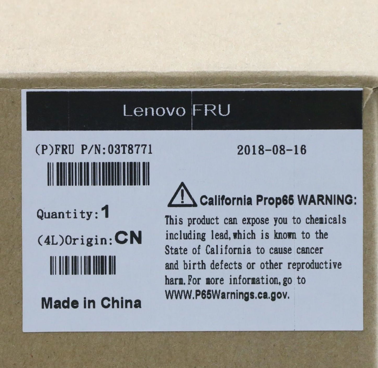 Lenovo 03T8771 FRU, Front bottom card guide ASSY