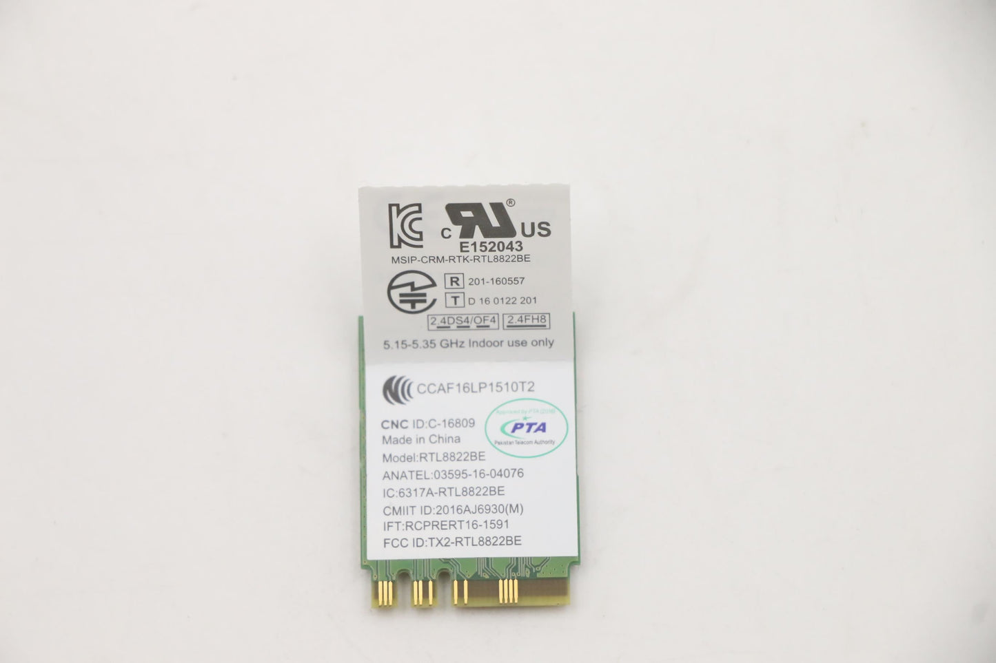 Lenovo Wireless,CMB,LTN,8822BE TNS LiteOn Board 01AX742