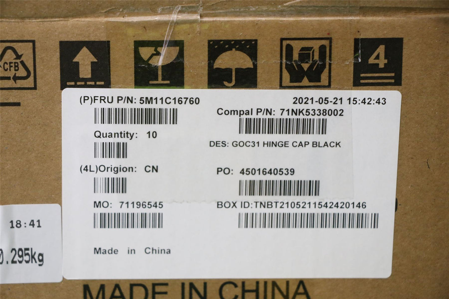 Lenovo MECH_ASM HINGE_CAP_BLACK,AIO 3 22 5M11C16760