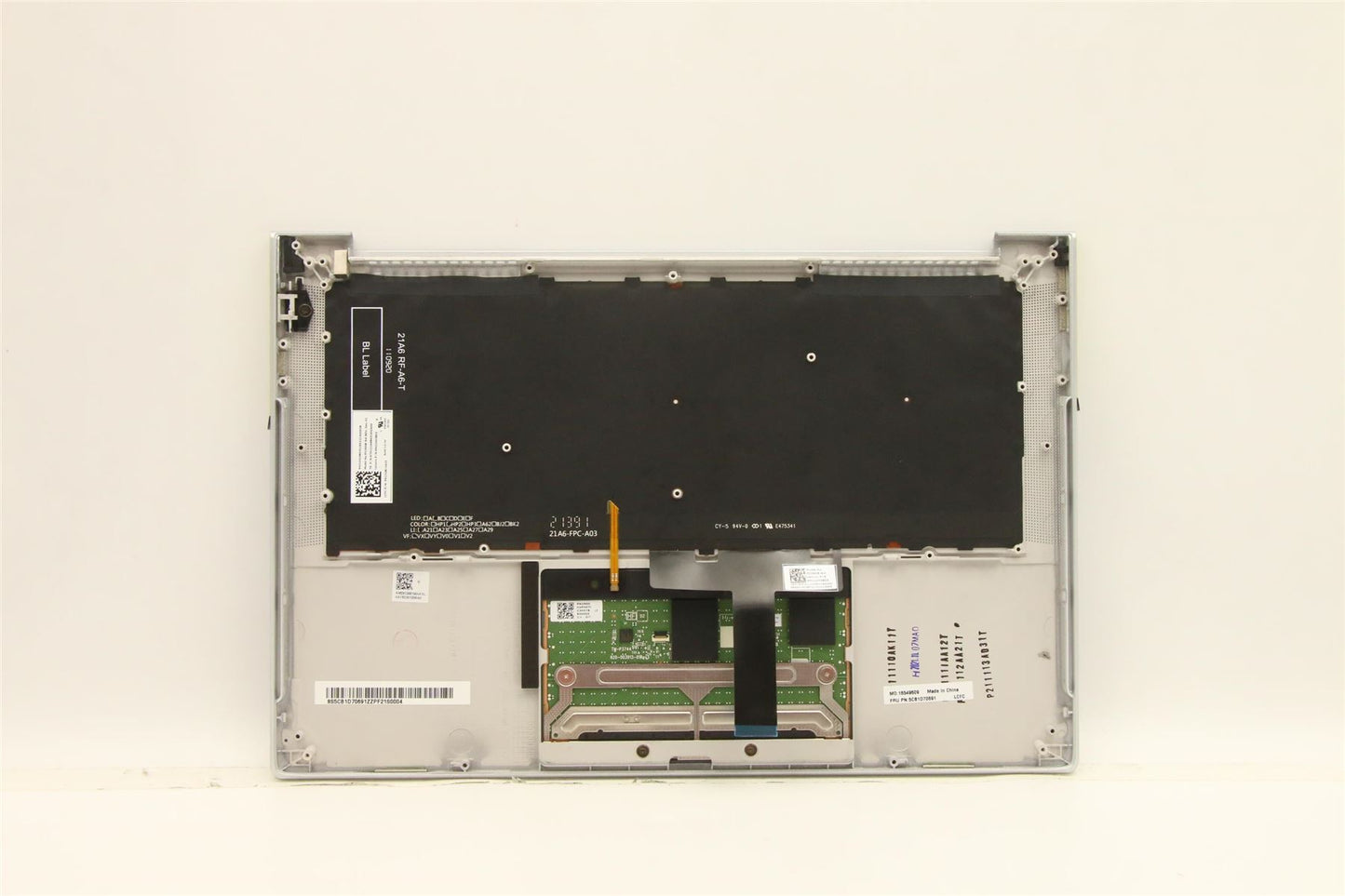 Lenovo IdeaPad 7 14ACN06 Palmrest Cover Touchpad Keyboard Cloud Grey 5CB1D70691