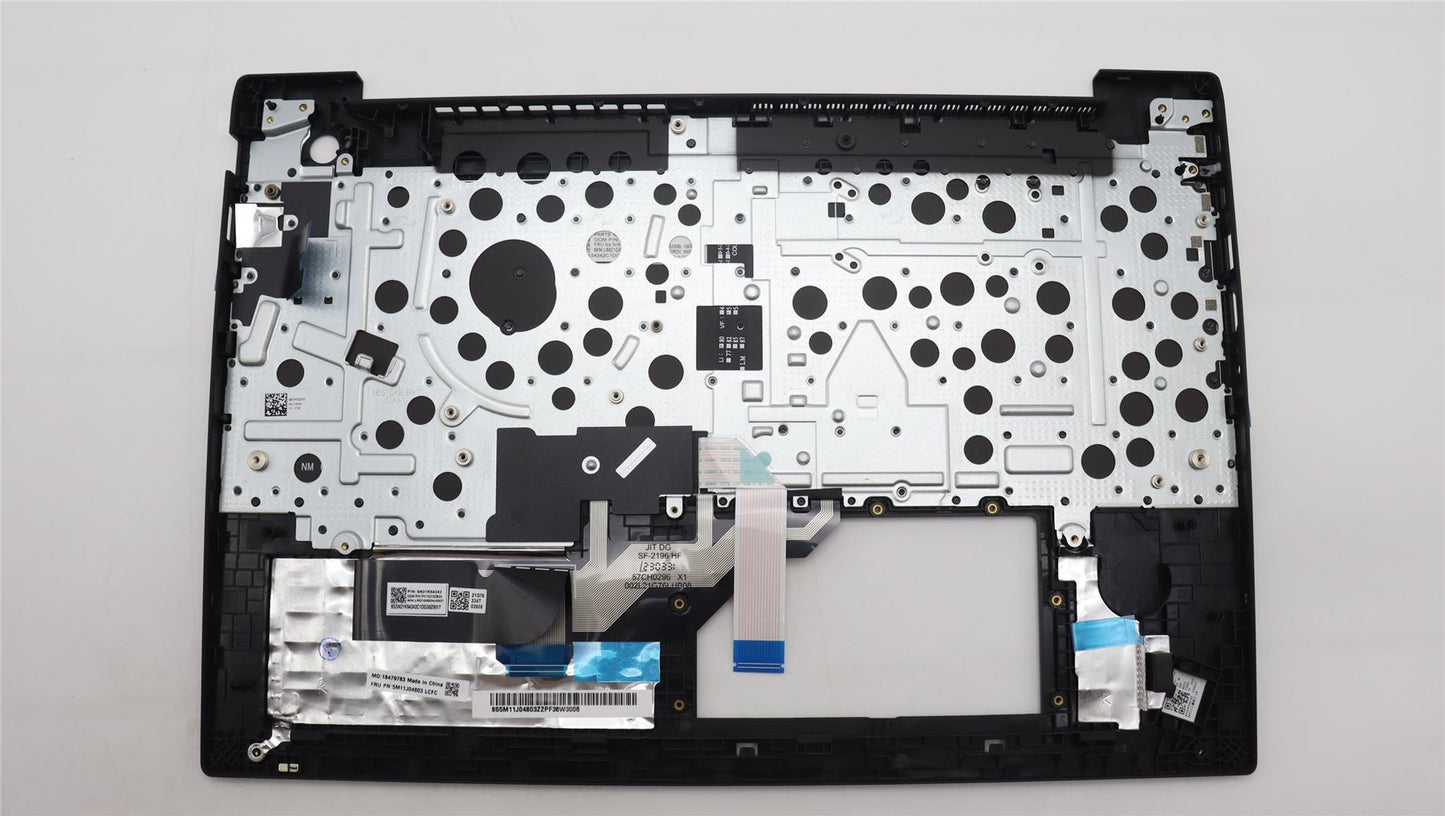 Lenovo ThinkPad E16 Gen 1 Palmrest Cover Keyboard Nordic Black 5M11J04803