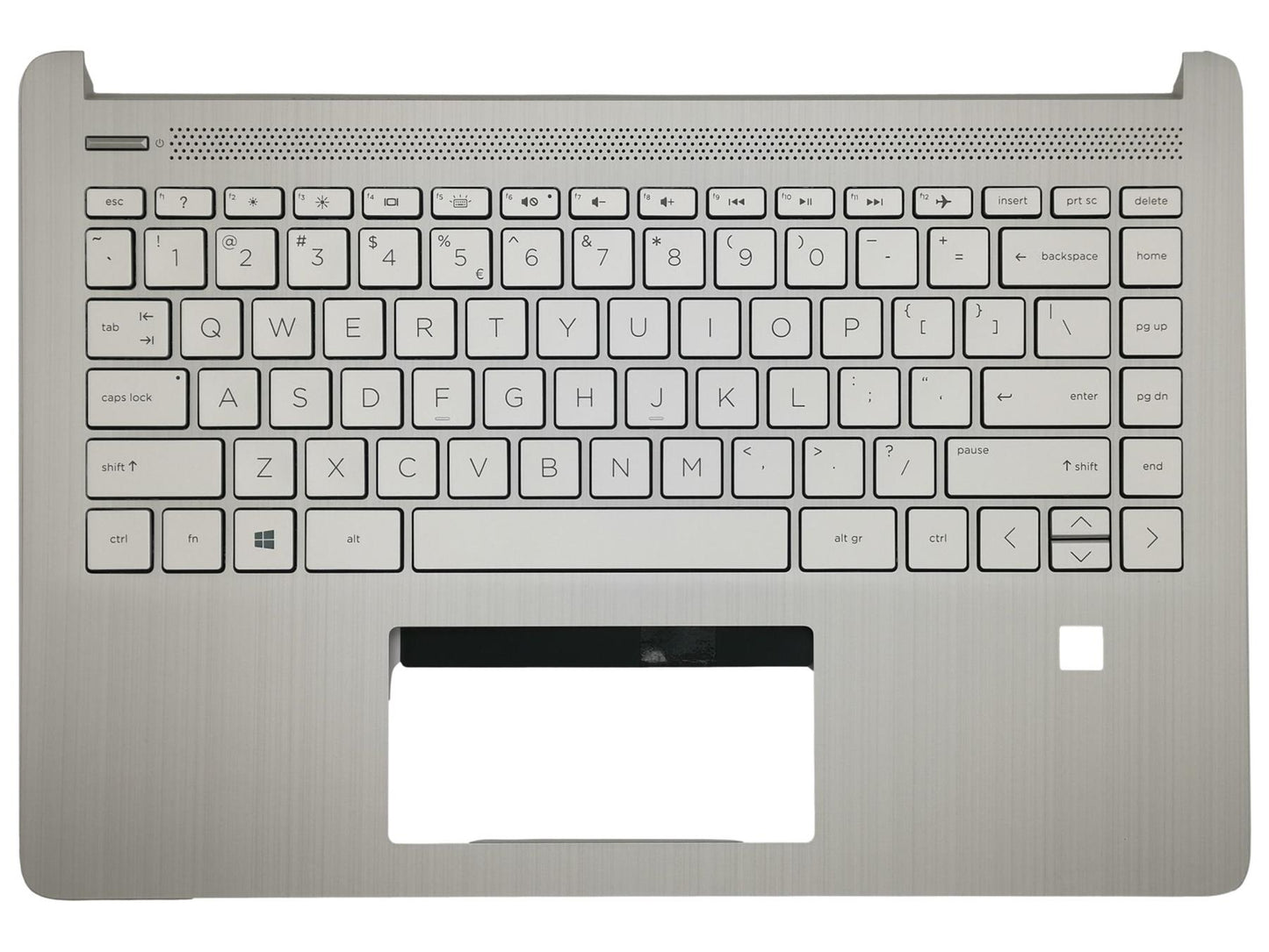 HP 14S-DQ 14S-FQ Palmrest Cover Keyboard Dutch Silver L61507-B31