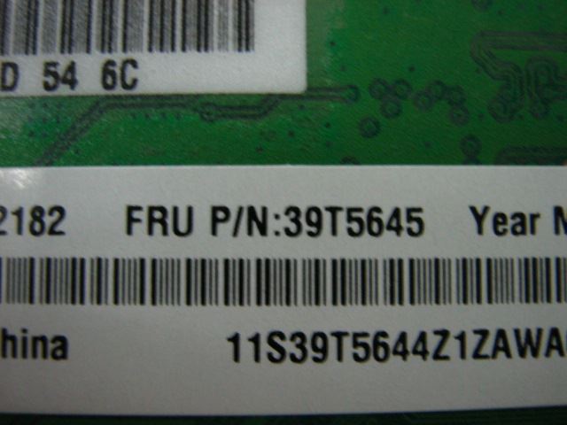 Lenovo Bartlett JP2 Board 39T5645