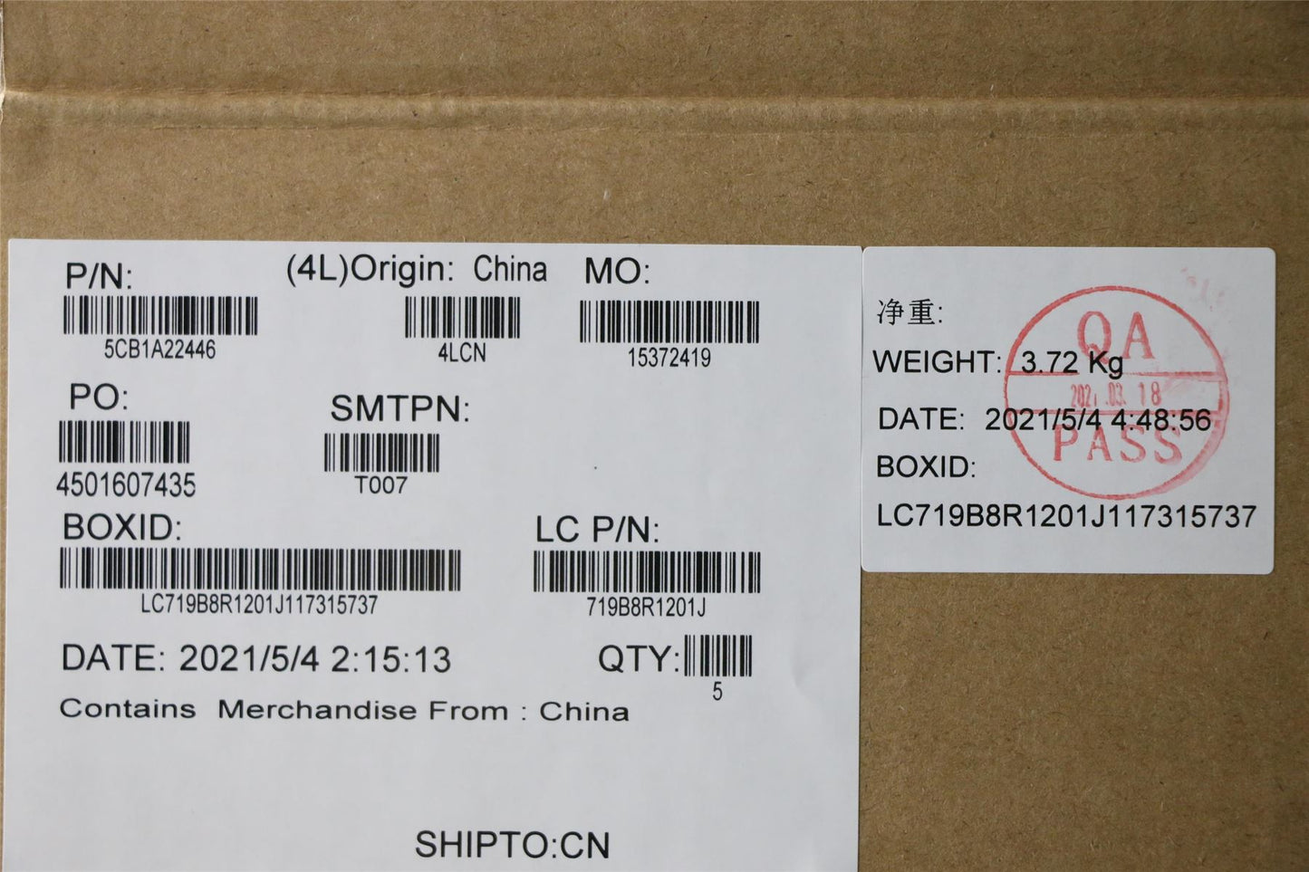 Lenovo Upper Case ASM_POR L82BJ DM 5CB1A22446
